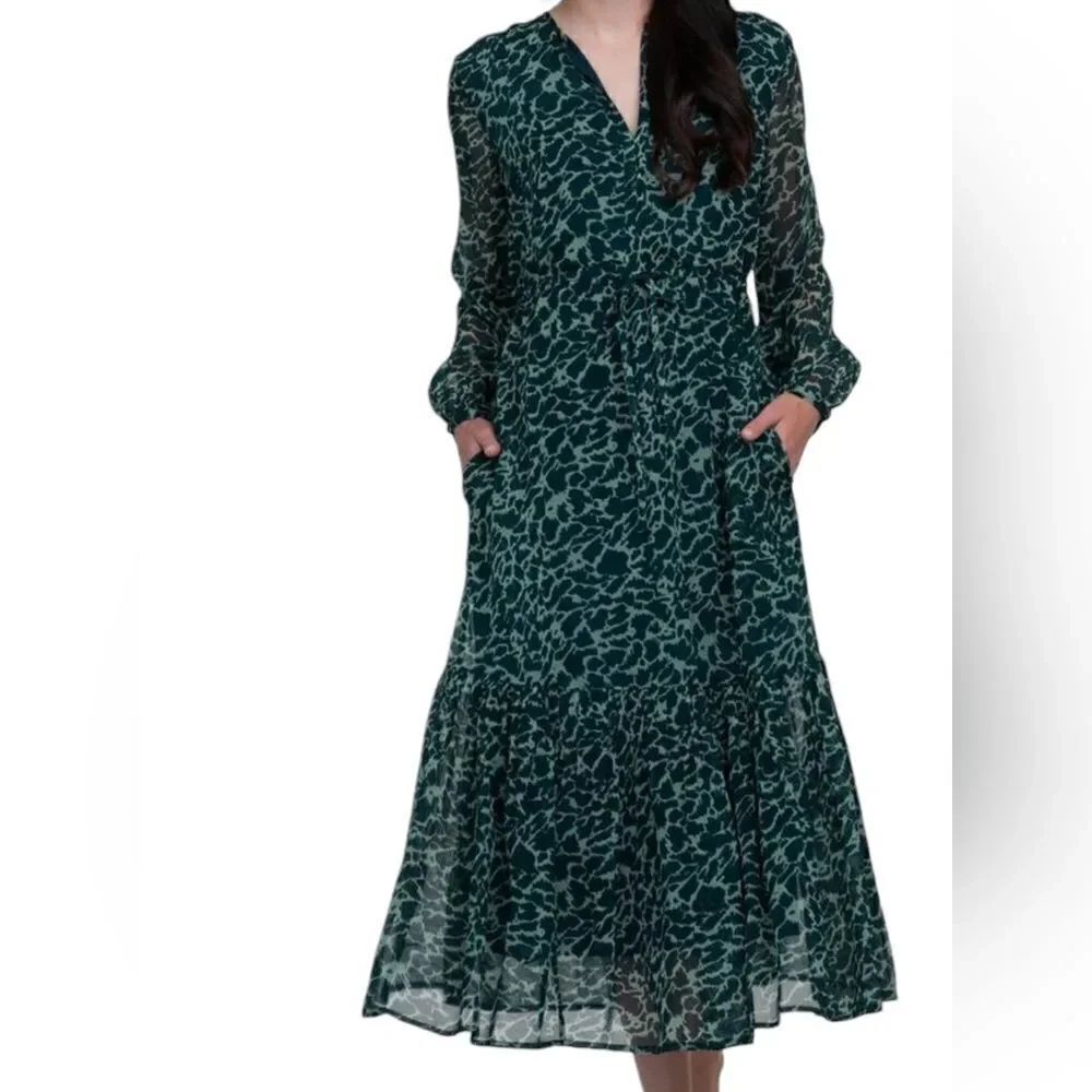 Olivia James Lydia Dress - Geo Spot Lush size medium
